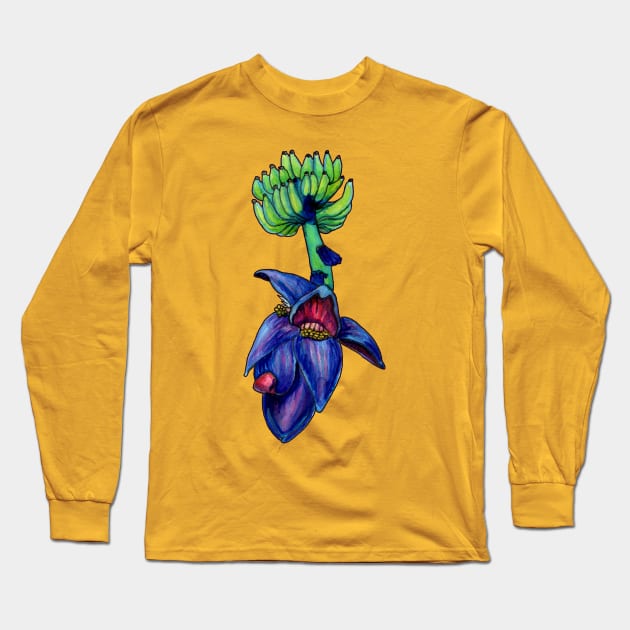 Banana Blossom Long Sleeve T-Shirt by ThisIsNotAnImageOfLoss